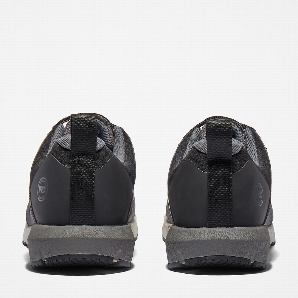 Timberland Radius Alloy-Burunlu İş Ayakkabısı Erkek Gri Beyaz | TR-8342Q