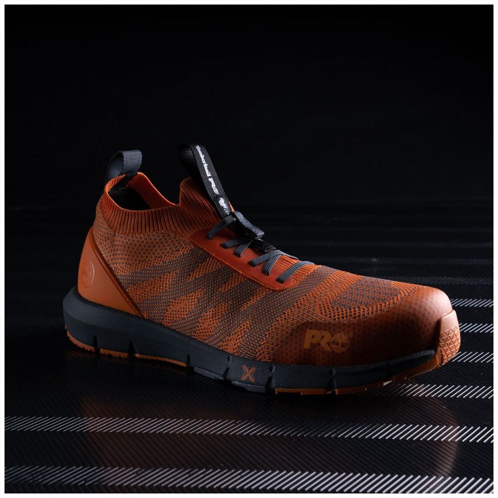 Timberland Radius Composite Burunlu İş Sneaker İş Ayakkabısı Erkek Turuncu Gri | TR-0549G