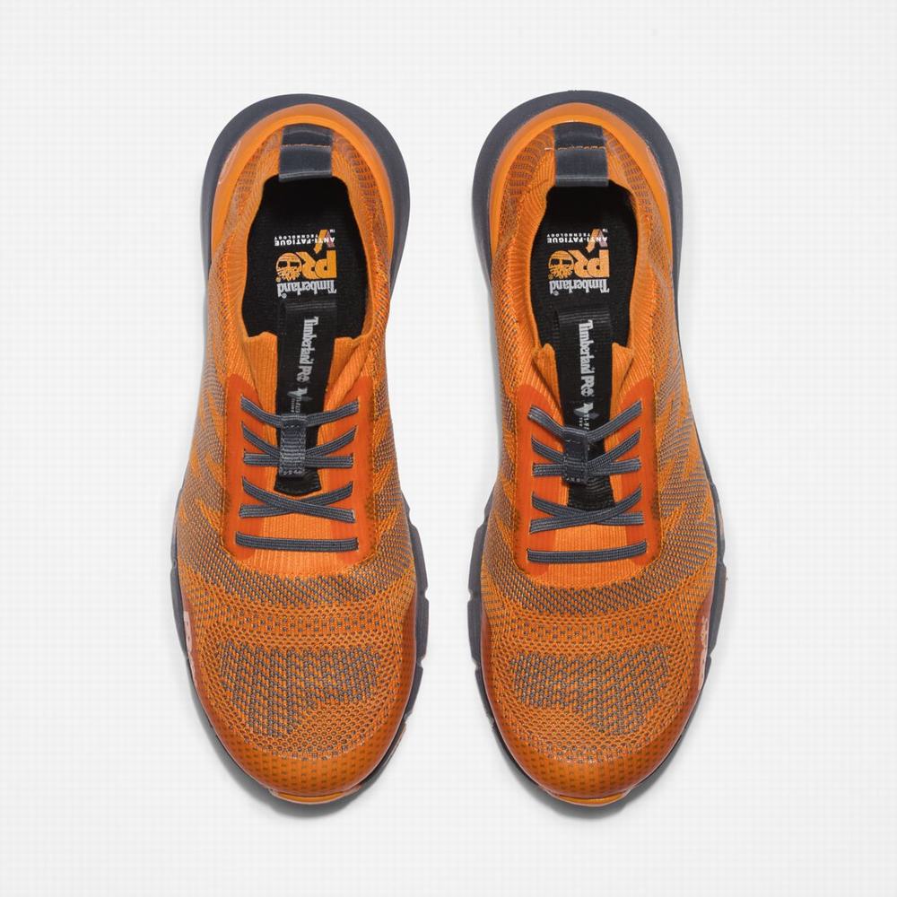 Timberland Radius Composite Burunlu İş Sneaker İş Ayakkabısı Erkek Turuncu Gri | TR-0549G