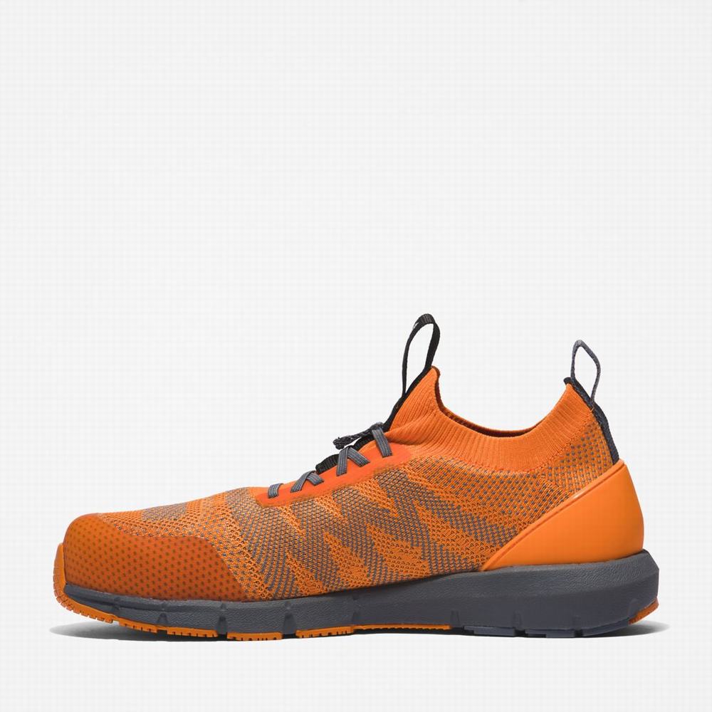 Timberland Radius Composite Burunlu İş Sneaker İş Ayakkabısı Erkek Turuncu Gri | TR-0549G
