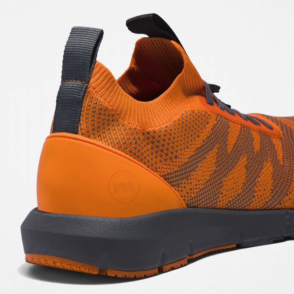 Timberland Radius Composite Burunlu İş Sneaker İş Ayakkabısı Erkek Turuncu Gri | TR-0549G
