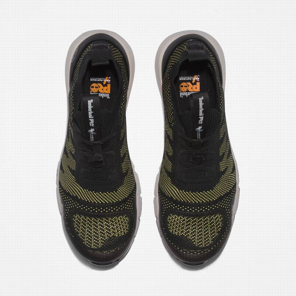 Timberland Radius Composite Burunlu İş Sneaker İş Ayakkabısı Erkek Siyah Sarı | TR-0639A