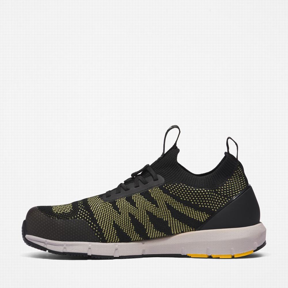 Timberland Radius Composite Burunlu İş Sneaker İş Ayakkabısı Erkek Siyah Sarı | TR-0639A