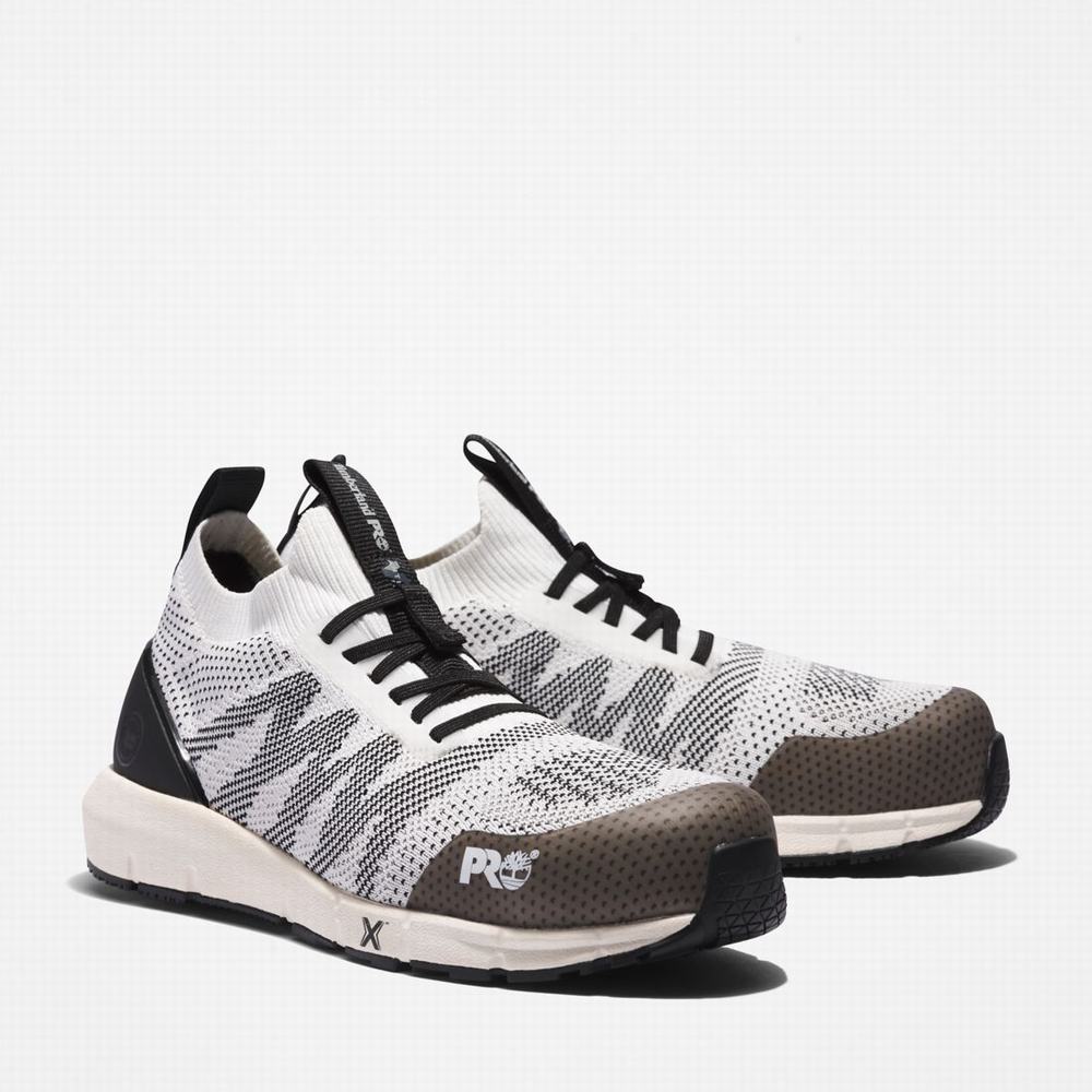 Timberland Radius Composite Burunlu İş Sneaker İş Ayakkabısı Kadın Beyaz Siyah | TR-0836C
