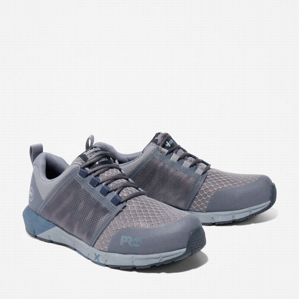 Timberland Radius Composite Burunlu İş Sneaker İş Ayakkabısı Erkek Gri Lacivert | TR-2180C