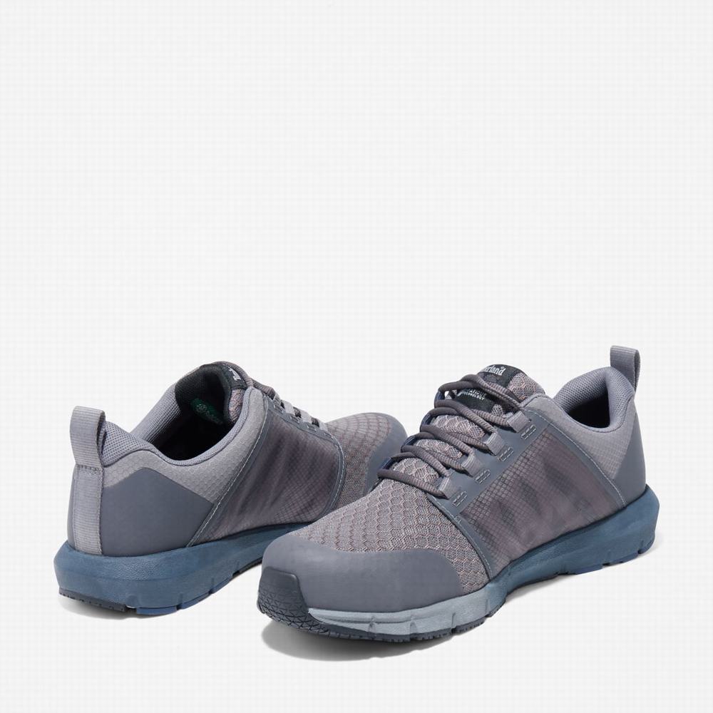 Timberland Radius Composite Burunlu İş Sneaker İş Ayakkabısı Erkek Gri Lacivert | TR-2180C