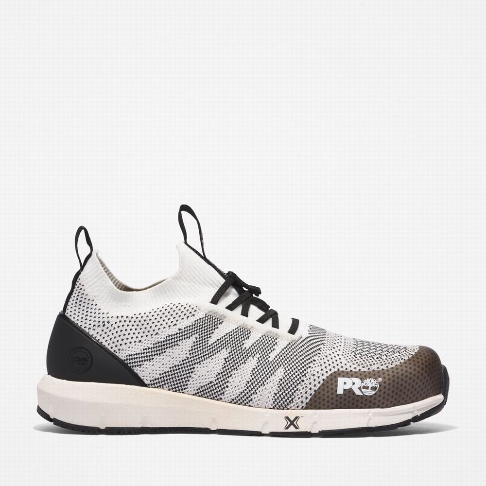 Timberland Radius Composite Burunlu İş Sneaker İş Ayakkabısı Erkek Beyaz Siyah | TR-3749D