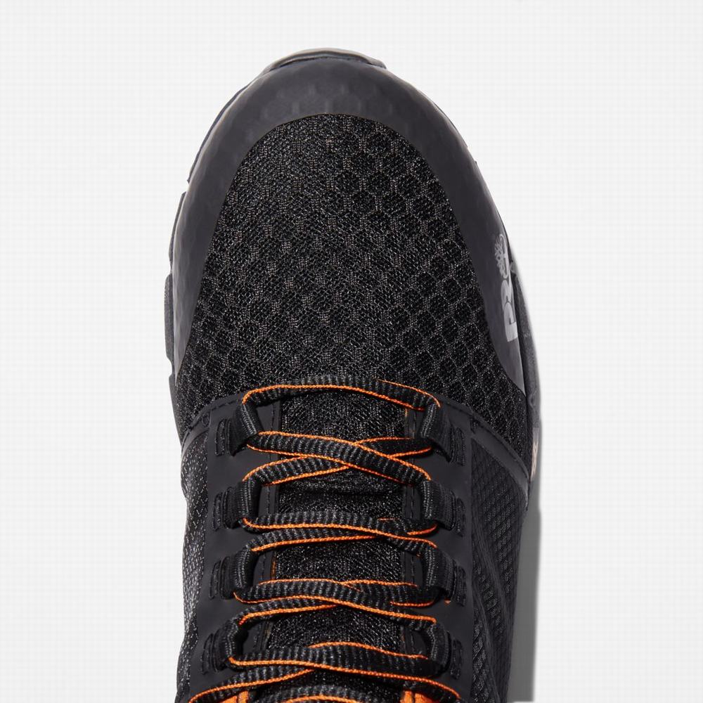 Timberland Radius Composite Burunlu İş Sneaker Iş Botu Erkek Siyah Turuncu | TR-5891L