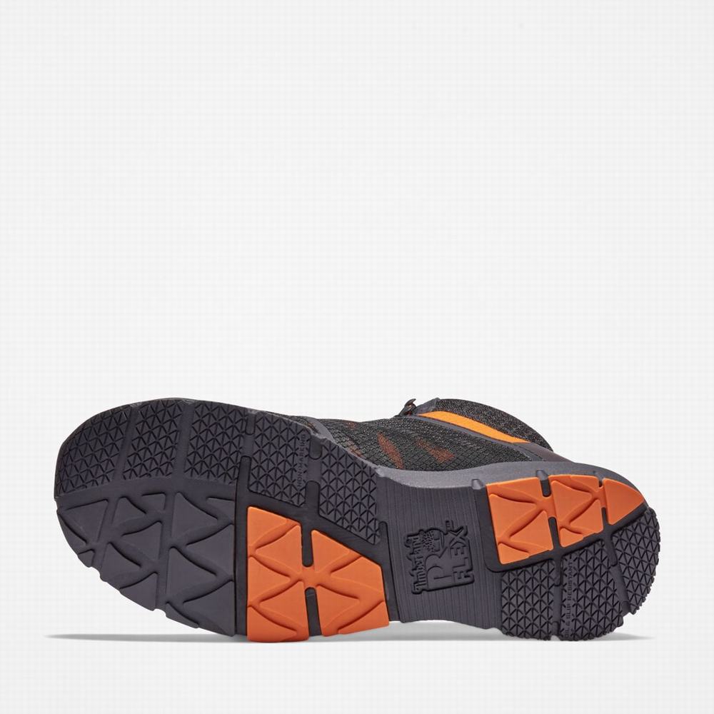 Timberland Radius Composite Burunlu İş Sneaker Iş Botu Erkek Siyah Turuncu | TR-5891L