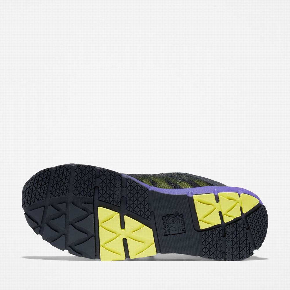 Timberland Radius Composite Burunlu İş Sneaker İş Ayakkabısı Kadın Siyah Mor | TR-6307M