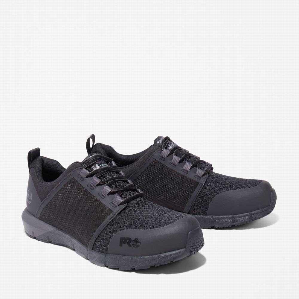 Timberland Radius Composite Burunlu İş Sneaker İş Ayakkabısı Erkek Siyah | TR-6710X