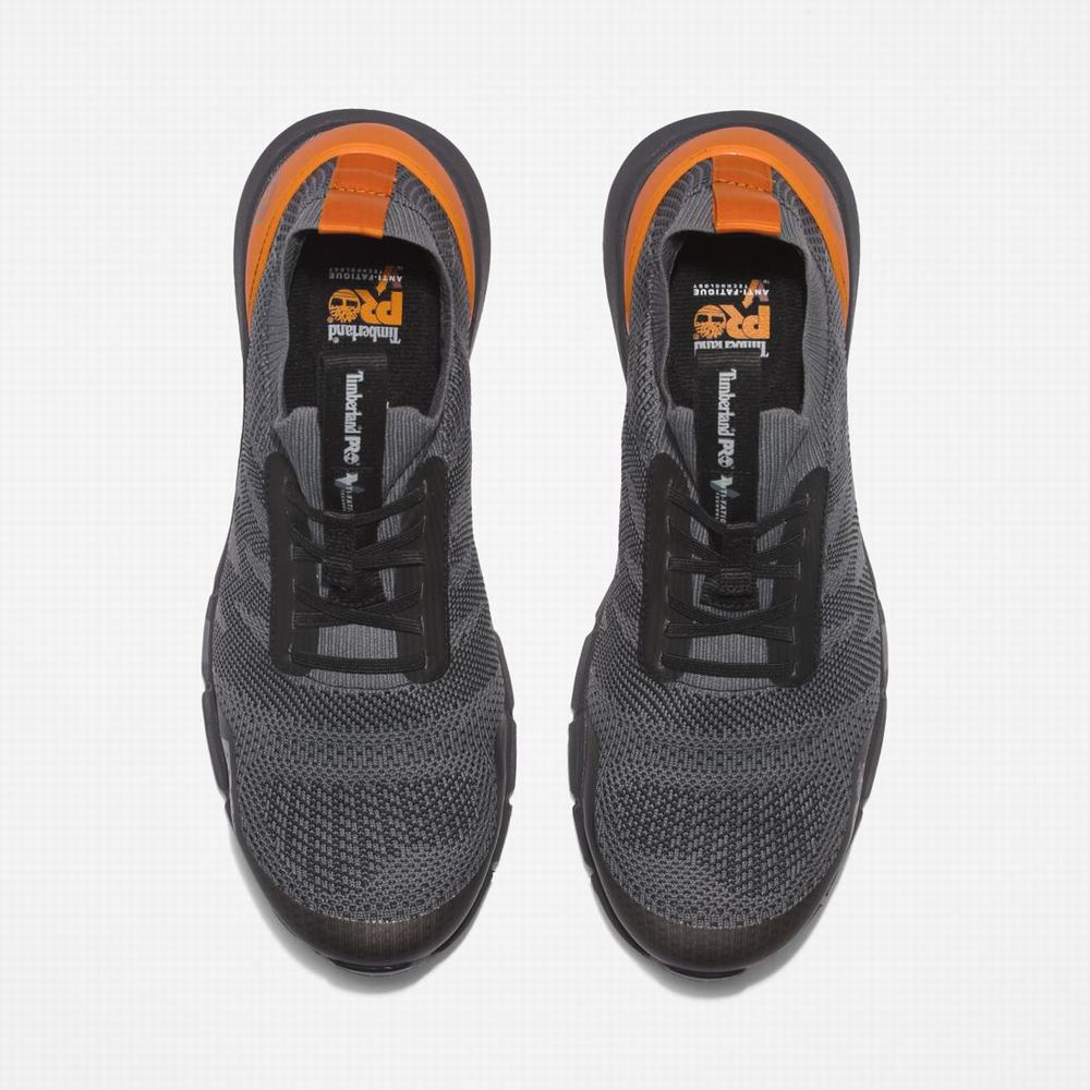 Timberland Radius Composite Burunlu İş Sneaker İş Ayakkabısı Erkek Gri Turuncu | TR-6742F