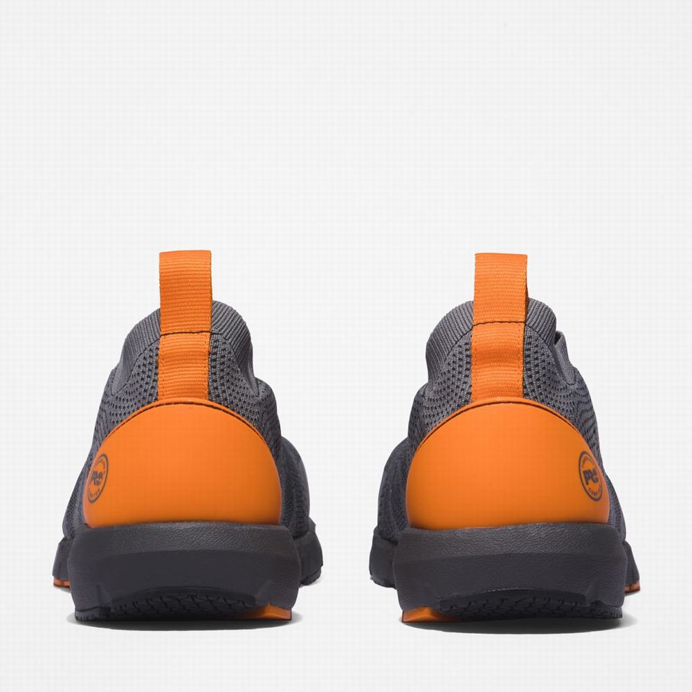 Timberland Radius Composite Burunlu İş Sneaker İş Ayakkabısı Erkek Gri Turuncu | TR-6742F