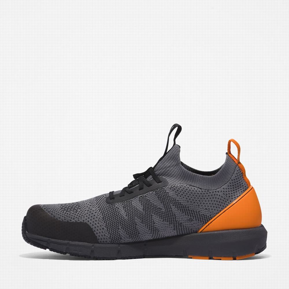 Timberland Radius Composite Burunlu İş Sneaker İş Ayakkabısı Erkek Gri Turuncu | TR-6742F