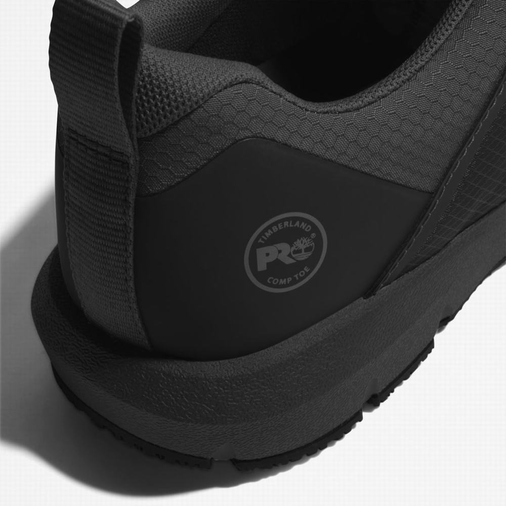 Timberland Radius Composite Burunlu İş Sneaker İş Ayakkabısı Erkek Siyah Gri | TR-9285P