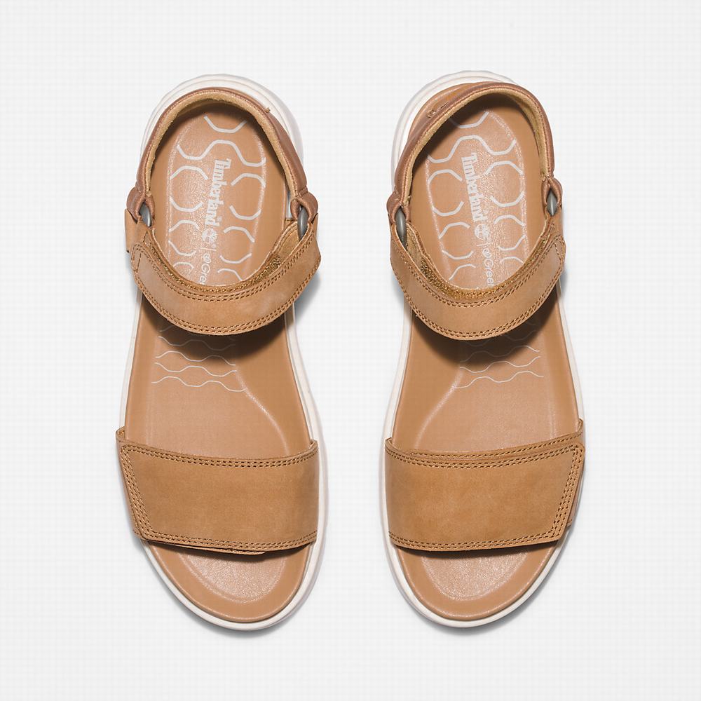 Timberland Ray City Ankle Askılı Sandalet Kadın Kahverengi | TR-4039Q