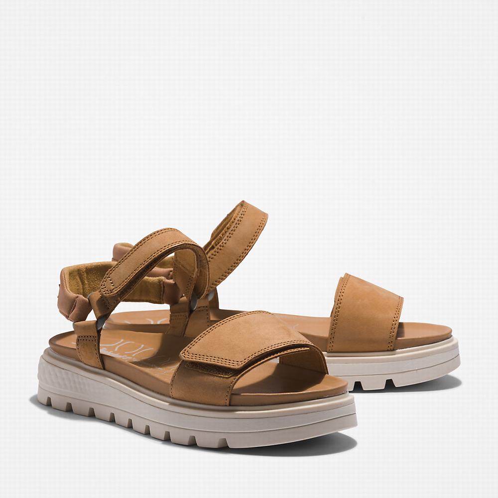 Timberland Ray City Ankle Askılı Sandalet Kadın Kahverengi | TR-4039Q