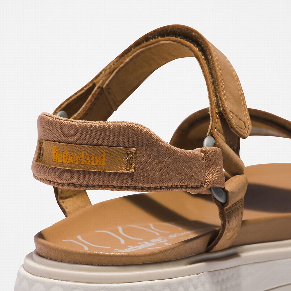 Timberland Ray City Ankle Askılı Sandalet Kadın Kahverengi | TR-4039Q