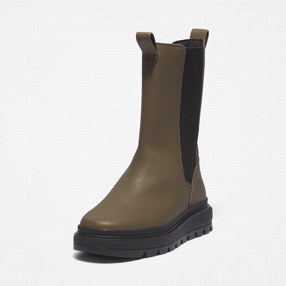 Timberland Ray City GreenStride™ Combat Chelsea Chelsea Bot Kadın Yeşil | TR-1203Z