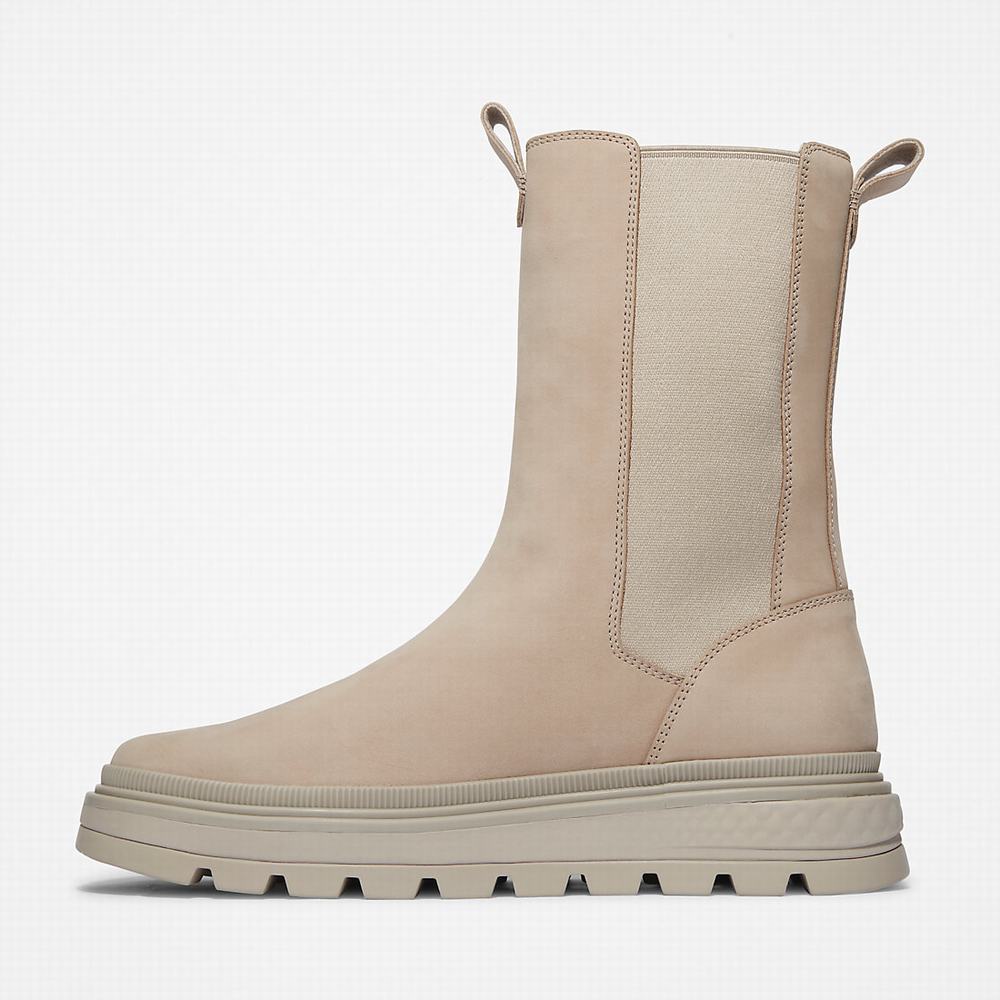 Timberland Ray City GreenStride™ Combat Chelsea Chelsea Bot Kadın Bej Rengi | TR-4763L