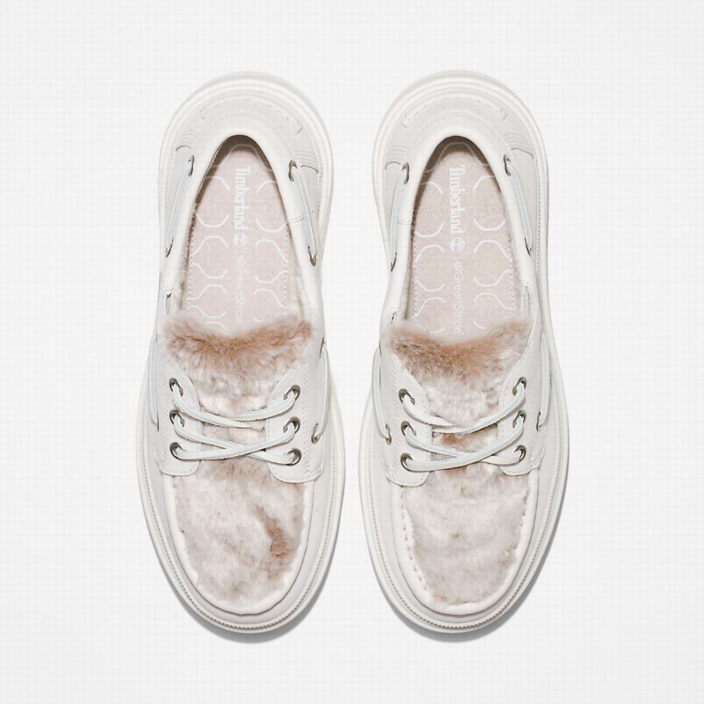 Timberland Ray City Warm-lined Tekne Ayakkabısı Kadın Beyaz | TR-0327D