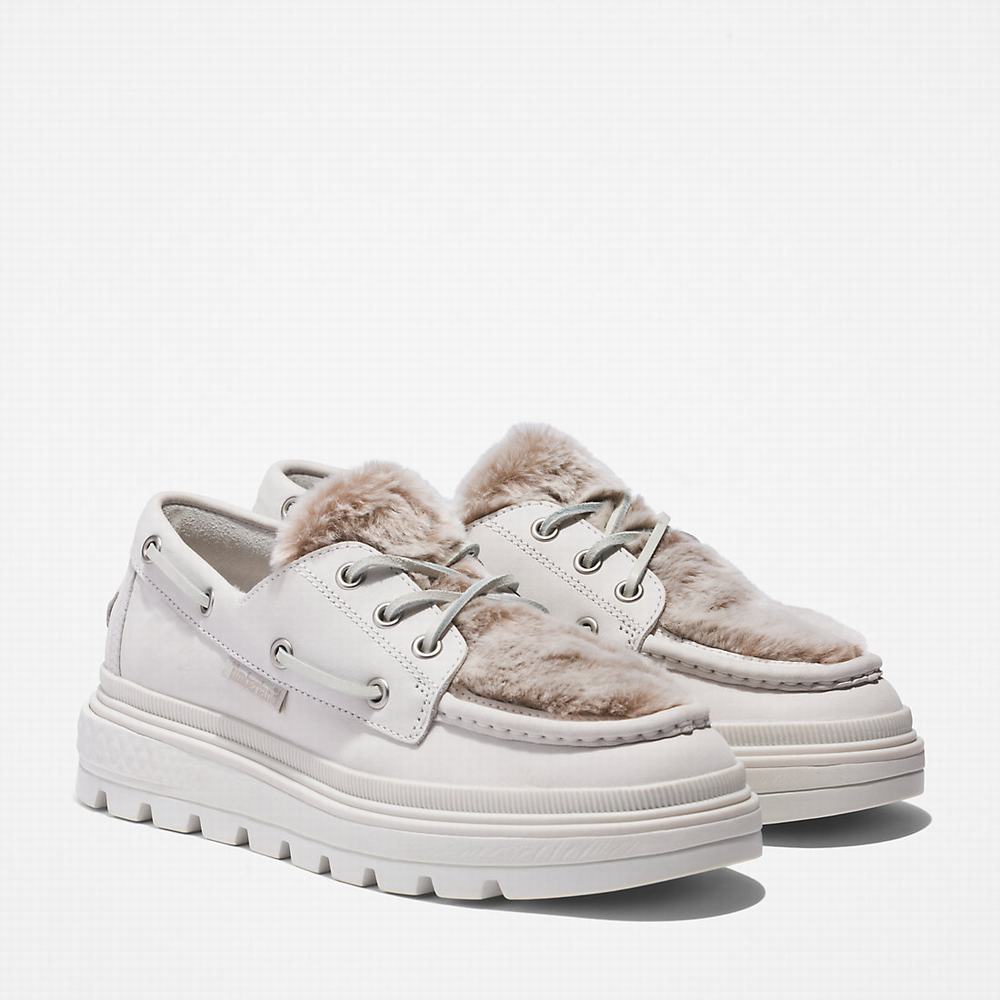 Timberland Ray City Warm-lined Tekne Ayakkabısı Kadın Beyaz | TR-0327D