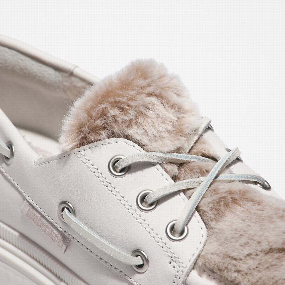Timberland Ray City Warm-lined Tekne Ayakkabısı Kadın Beyaz | TR-0327D