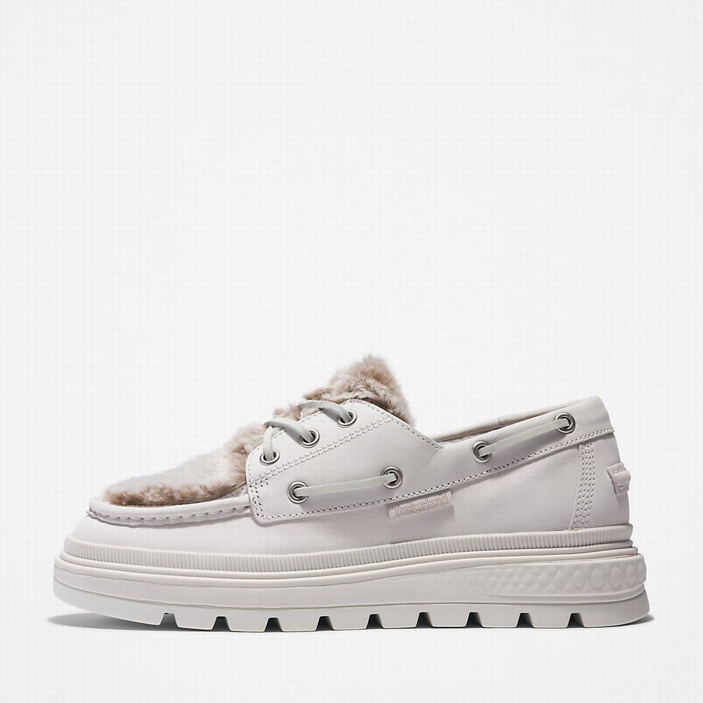 Timberland Ray City Warm-lined Tekne Ayakkabısı Kadın Beyaz | TR-0327D
