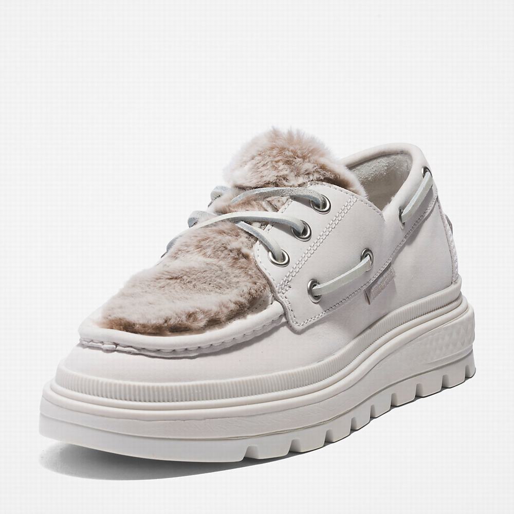 Timberland Ray City Warm-lined Tekne Ayakkabısı Kadın Beyaz | TR-0327D