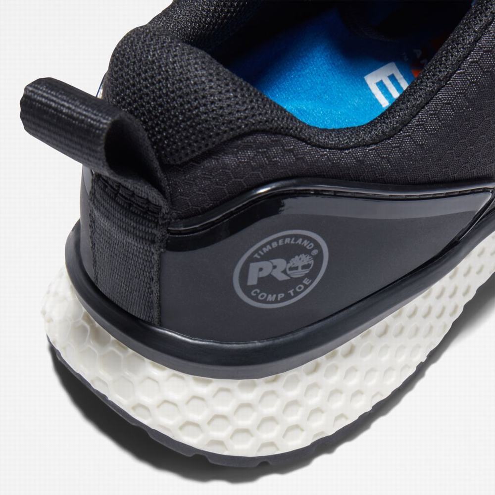Timberland Reaxion Comp Emniyet Burunlu İş Sneaker İş Ayakkabısı Kadın Siyah Beyaz | TR-5480D