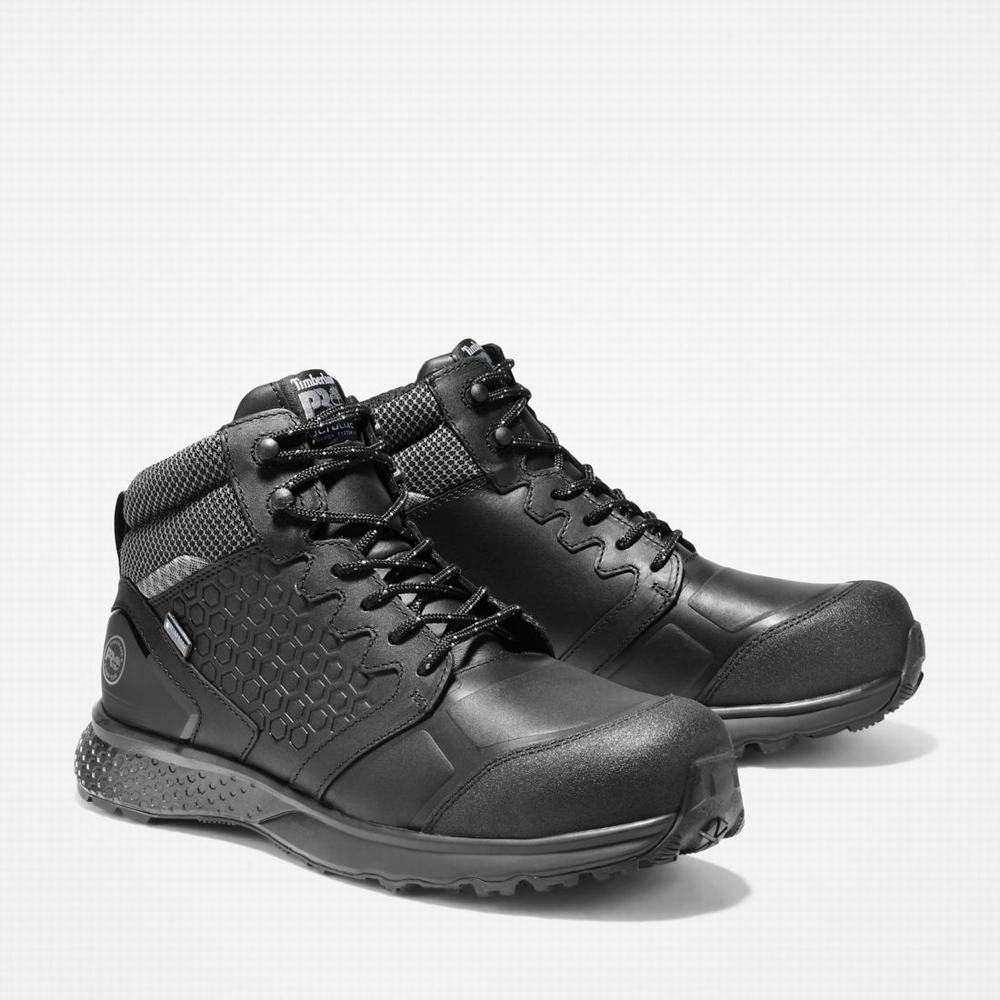 Timberland Reaxion Composite Burunlu Waterproof İş Sneaker Iş Botu Erkek Siyah Gri | TR-1243W