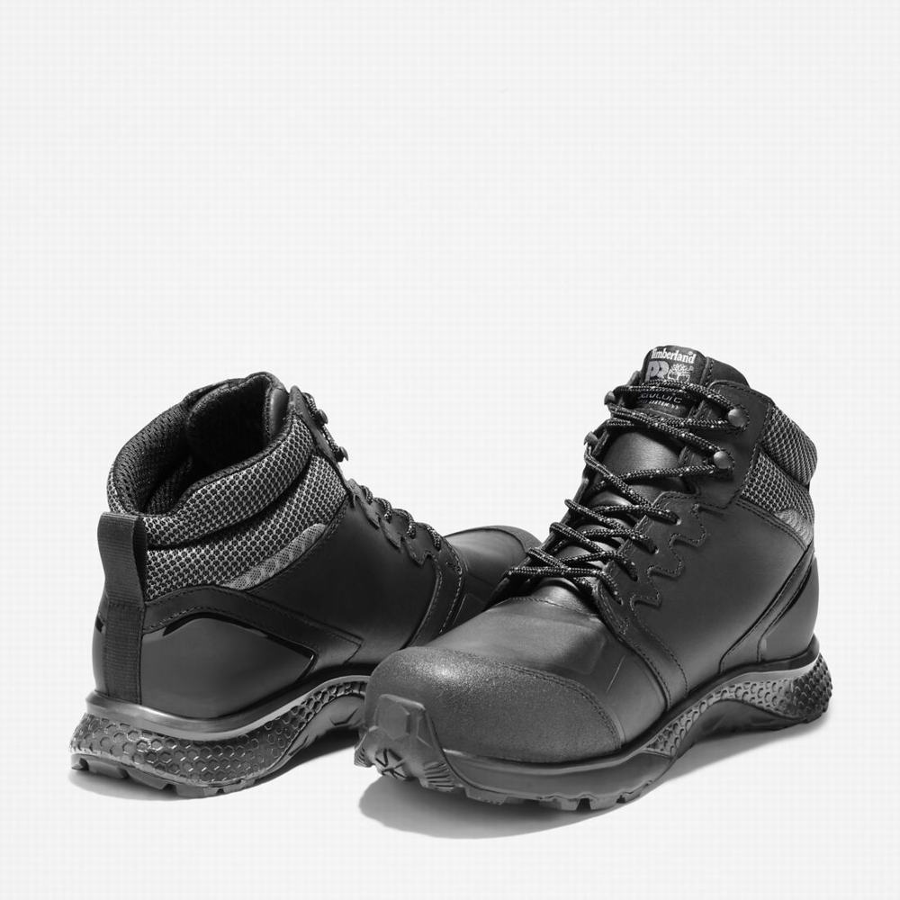 Timberland Reaxion Composite Burunlu Waterproof İş Sneaker Iş Botu Erkek Siyah Gri | TR-1243W