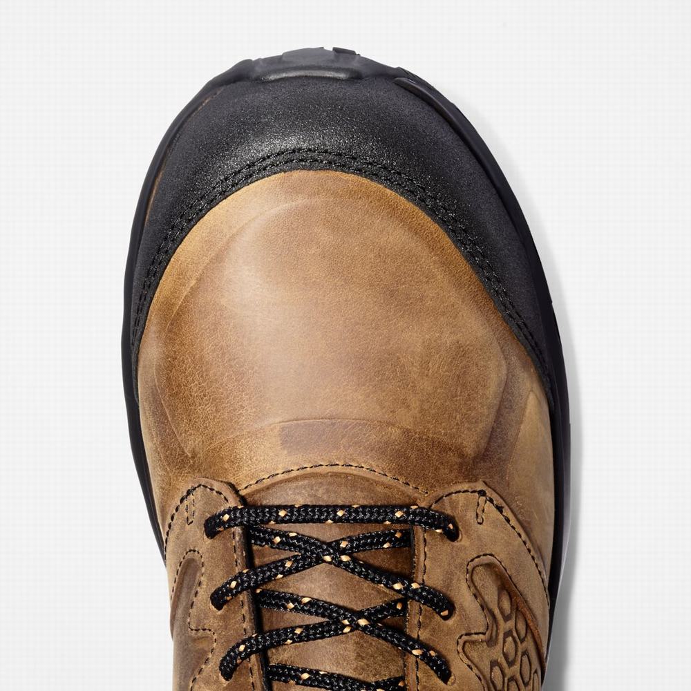 Timberland Reaxion Composite Burunlu Waterproof İş Sneaker Iş Botu Erkek Kahverengi Turuncu | TR-3789M