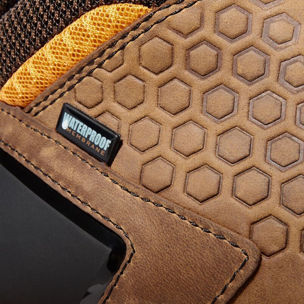 Timberland Reaxion Composite Burunlu Waterproof İş Sneaker Iş Botu Erkek Kahverengi Turuncu | TR-3789M