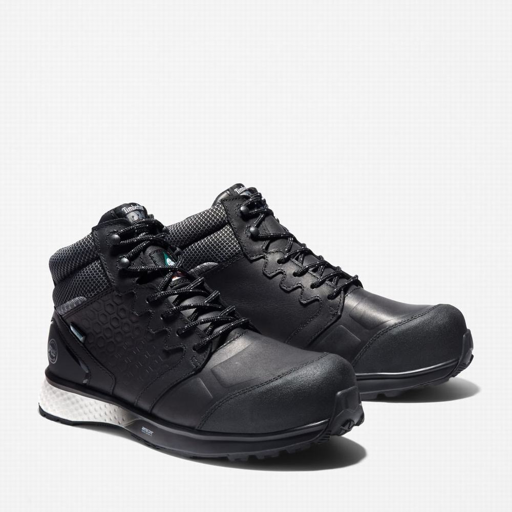 Timberland Reaxion Composite Burunlu Waterproof İş Sneaker Iş Botu Erkek Siyah Gri | TR-3802S