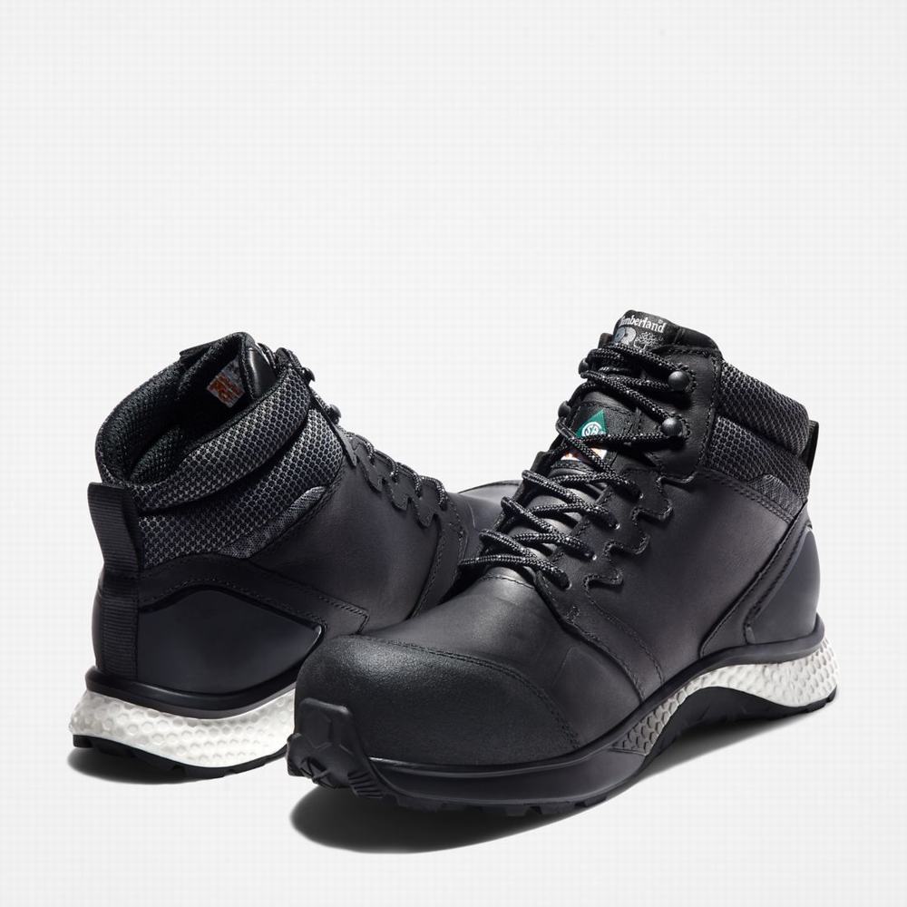 Timberland Reaxion Composite Burunlu Waterproof İş Sneaker Iş Botu Erkek Siyah Gri | TR-3802S