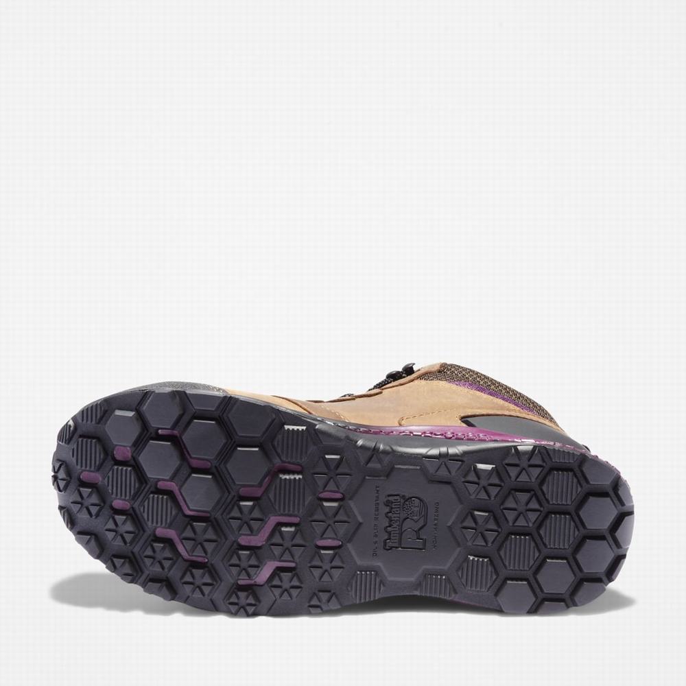 Timberland Reaxion Composite Burunlu Waterproof İş Sneaker Iş Botu Kadın Kahverengi Mor | TR-8129X