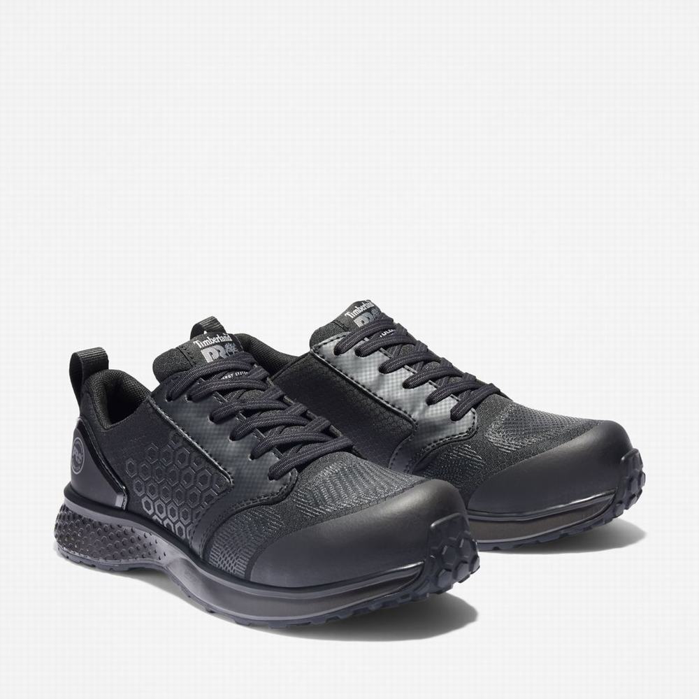 Timberland Reaxion Composite Burunlu İş Sneaker İş Ayakkabısı Kadın Siyah Gri | TR-3107L