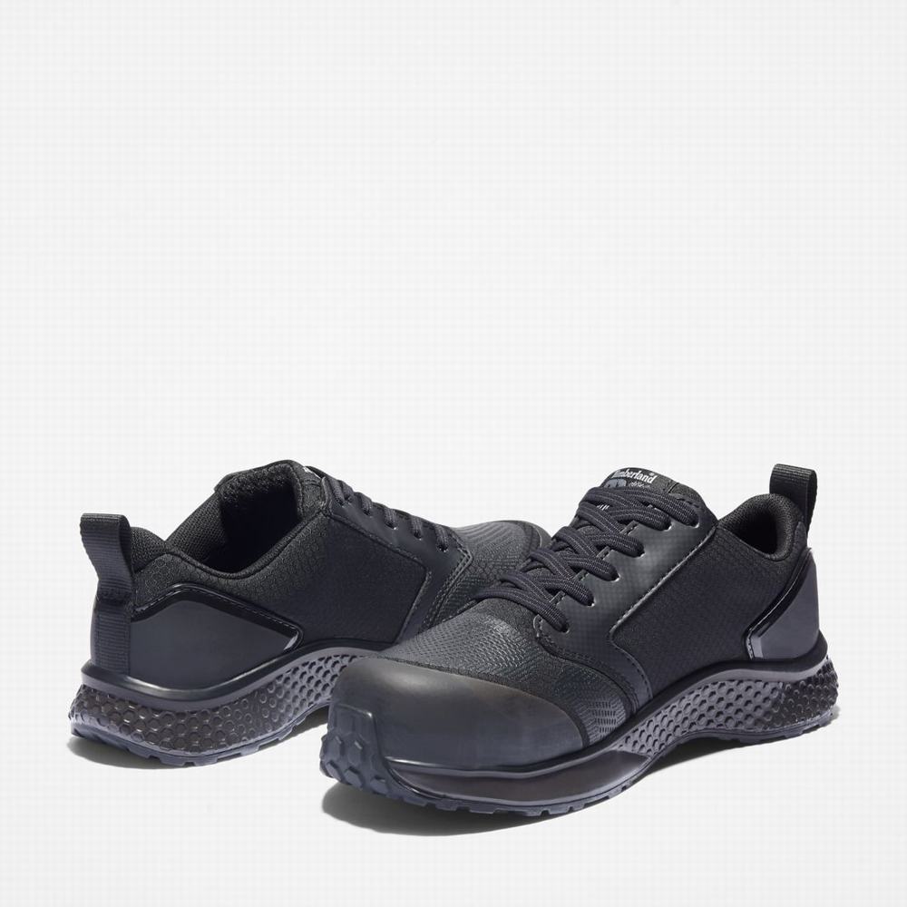 Timberland Reaxion Composite Burunlu İş Sneaker İş Ayakkabısı Kadın Siyah Gri | TR-3107L