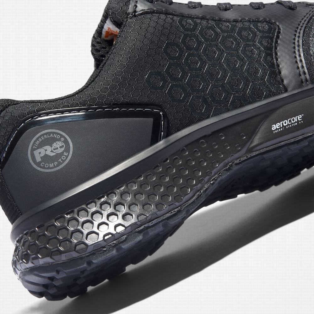 Timberland Reaxion Composite Burunlu İş Sneaker İş Ayakkabısı Kadın Siyah Gri | TR-3107L