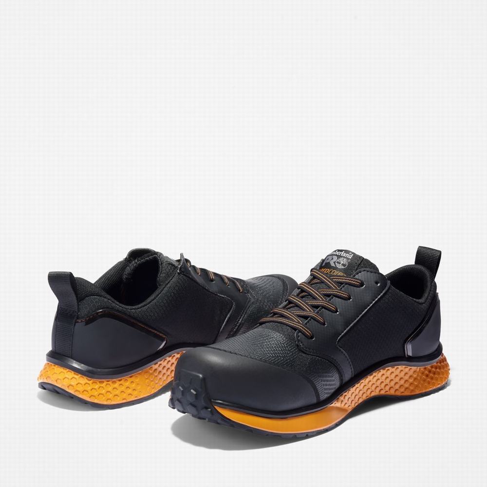 Timberland Reaxion Composite Burunlu İş Sneaker İş Ayakkabısı Erkek Siyah Turuncu | TR-3285F