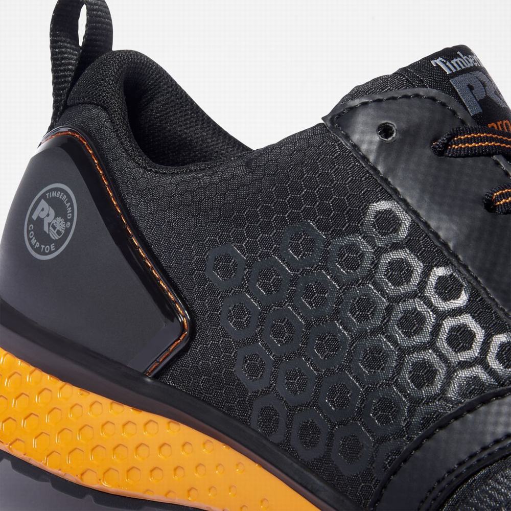 Timberland Reaxion Composite Burunlu İş Sneaker İş Ayakkabısı Erkek Siyah Turuncu | TR-3285F