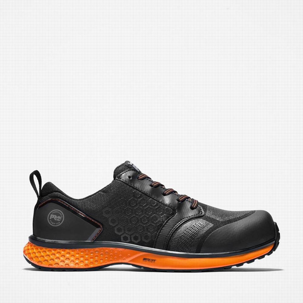Timberland Reaxion Composite Burunlu İş Sneaker İş Ayakkabısı Erkek Siyah Turuncu | TR-3285F