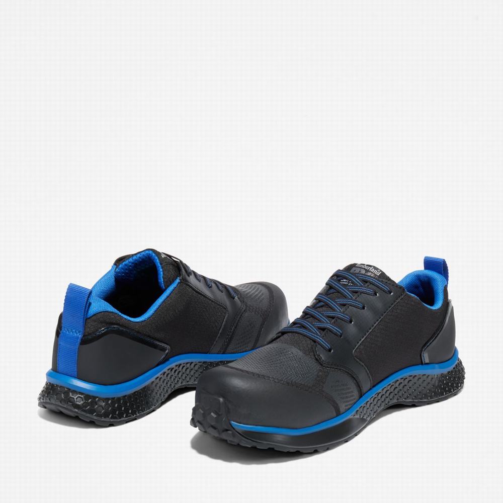 Timberland Reaxion Composite Burunlu İş Sneaker İş Ayakkabısı Erkek Siyah Mavi | TR-4508D