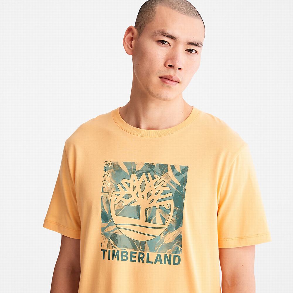 Timberland Refibra™ Graphic Tişört Erkek Turuncu | TR-3791C