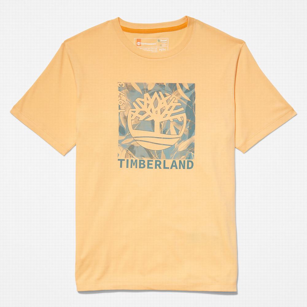 Timberland Refibra™ Graphic Tişört Erkek Turuncu | TR-3791C