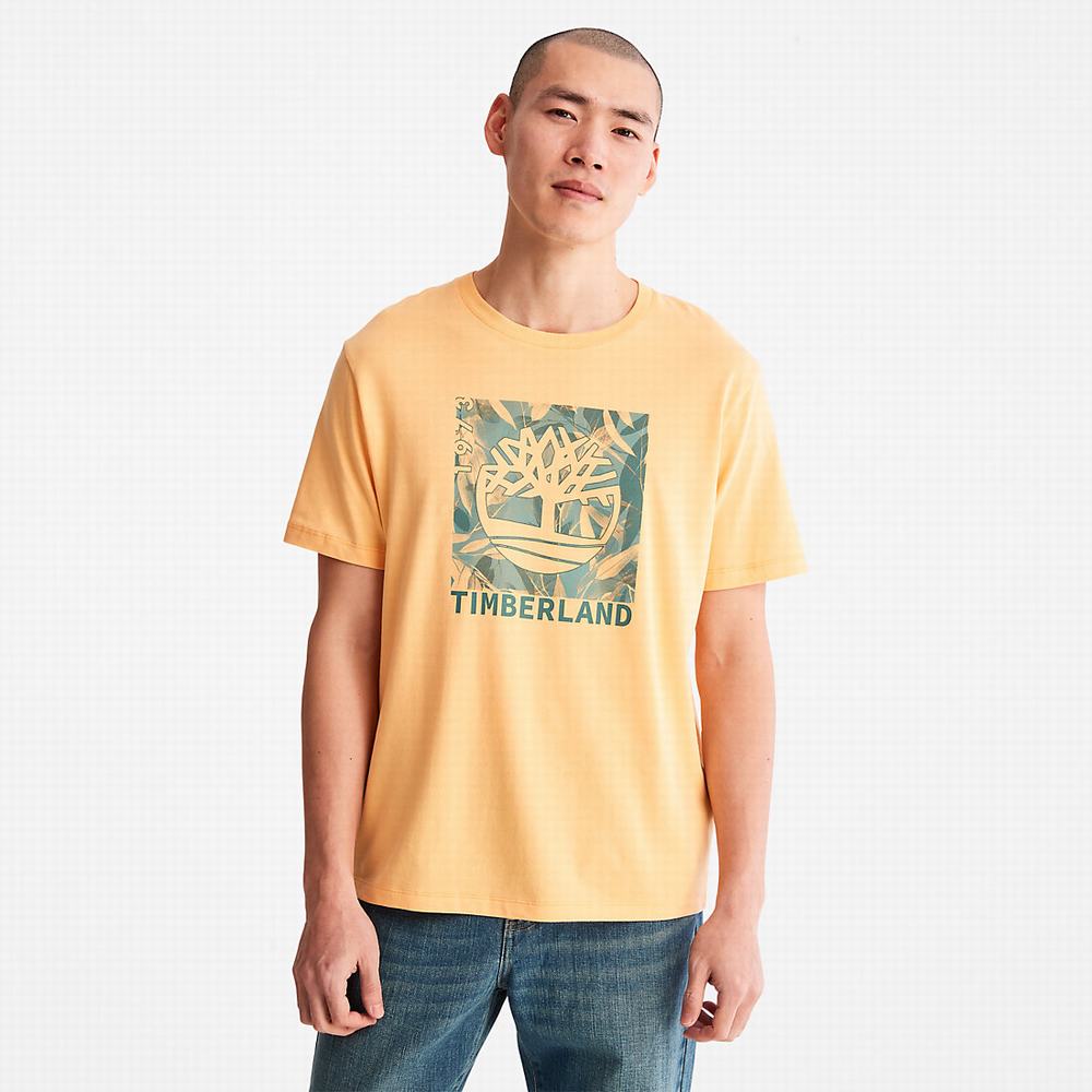 Timberland Refibra™ Graphic Tişört Erkek Turuncu | TR-3791C