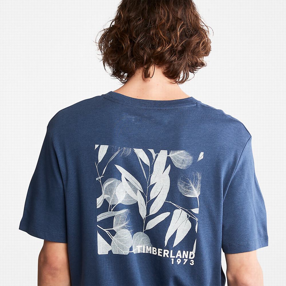 Timberland Refibra™ Teknolojileri Tişört Erkek Mavi | TR-8763D