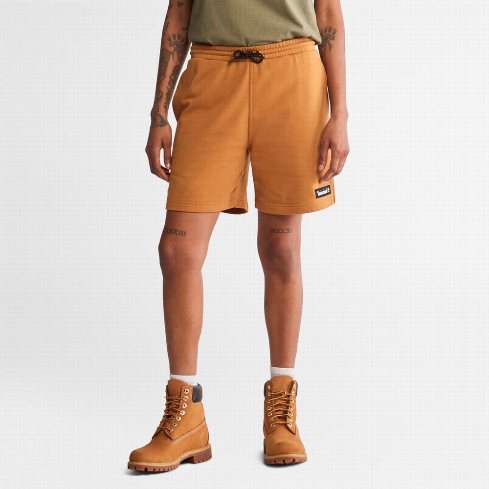Timberland Relaxed-Fit Sweatshorts Şort Kadın Kahverengi | TR-1953Y