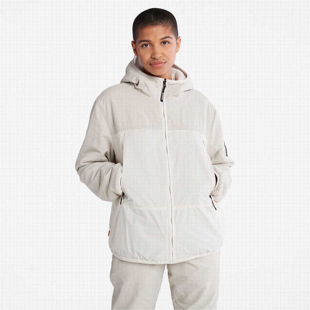 Timberland Reversible High-pile Fleece Ceket Erkek Açık Gri | TR-8509K